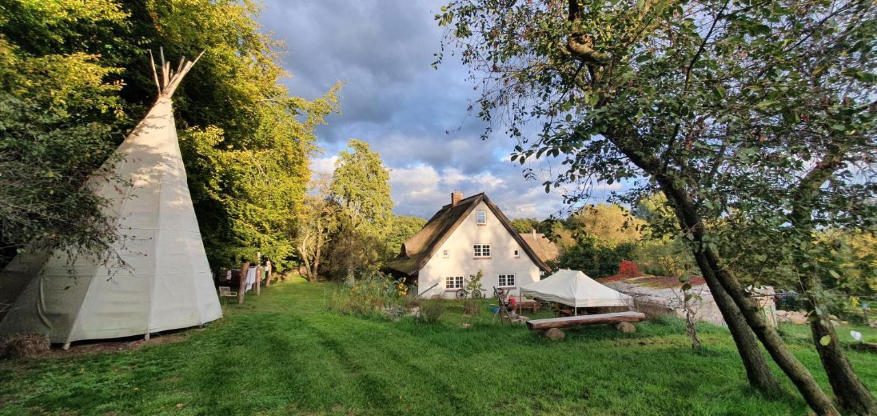 App. Tueddelkroms, 2-3 Pers., In Traumhafter Alleinlage, Naehe Binz Zirkow Bagian luar foto